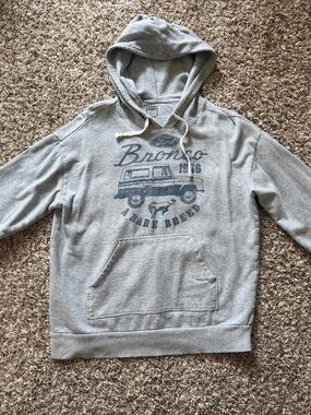 Ford Gray Crewneck Sweatshirt with Bronco Graphic